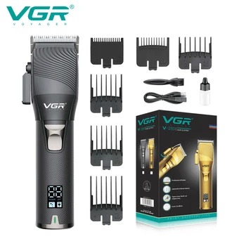 VGR Saç Düzeltici Ayarlanabilir Saç Kesme Makinesi Profesyonel Saç Kesme Akülü Saç Kesimi Makinesi Metal Düzeltici Erkekler için V-280
