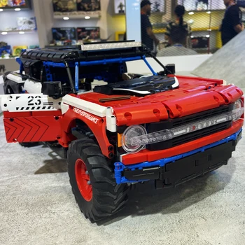 1: 8 Teknik Bronco Off-Road Araç Yapı Taşları RC Uzaktan Kumanda Araba Şehir SUV Modeli Tuğla çocuk için oyuncak doğum günü hediyesi MOC