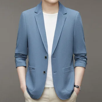 bahar yeni erkek günlük giysi Gençlik İnce Takım Elbise Moda Tek Blazer erkek Kore tarzı moda İngiliz tarzı ceket