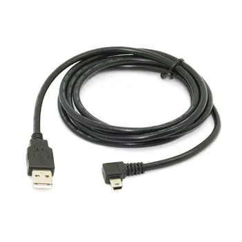 CY CYDZ Mini USB B Tipi 5pin Erkek Sol Açılı 90 Derece USB 2.0 Erkek Veri Kablosu 6ft