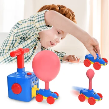 Balon Powered Araba çocuk Atalet Basınç Balon Powered Araba Eğitim Yenilik oyuncak arabalar