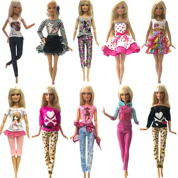 NK Yeni Bebek Elbise Mix El Yapımı Dans Bale parti giysileri Moda Elbise Barbie Asil Bebek Aksesuarları Girls'gift JJ