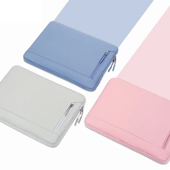 Yeni Düz Renk Retro Tarzı Iş Laptop macbook çantası Hava Pro 13 15 13.3 14 15.6 İnç Dizüstü Basit Moda bilgisayar kasası