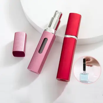 Cam Parfüm Şişesi Yeni Mini Doldurulabilir Kozmetik Kapları İle Taşınabilir Sprey Bölünmüş Şişe Seyahat