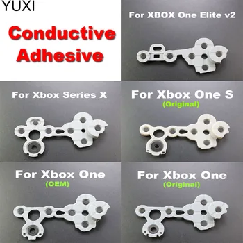 YUXİ 1 ADET İletken Kauçuk Xbox Serisi X / S Kablosuz Denetleyici Xbox One Slim / Elite V2 Silikon Düğme Onarım Parçaları