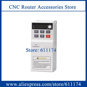 Ücretsiz kargo! CNC Router Frekans İnvertör 1.5 Kw AC220V VFD İnvertör DL100-2S0015 2.9KVA7. 5A