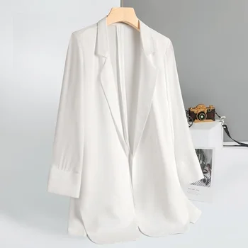 Yüksek kaliteli takım elbise ceket Kadın Yaz 2023 rahat gevşek örtü duygu güneş geçirmez sokak küçük uzun kollu katı ceket kadın takım elbise