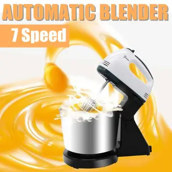 1.7 L 7 Hız Elektrikli Makine yiyecek mikseri Masa kek standı hamur karıştırıcı El Yumurta Çırpıcı Blender Pişirme krem şanti Makinesi
