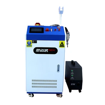 3 in 1 tel besleyici lazer kaynak kesme temizleme makinesi 2000w 3000w taşınabilir endüstriler için popüler
