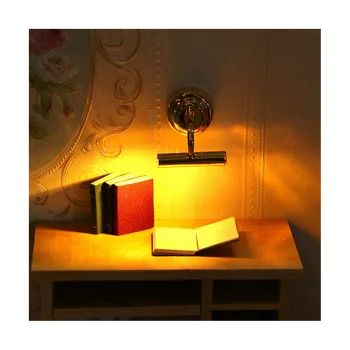 1:12 Evcilik Minyatür Duvar Lambası LED Lamba Aydınlatma Ev Mobilya Modeli DollHouse Aksesuarları