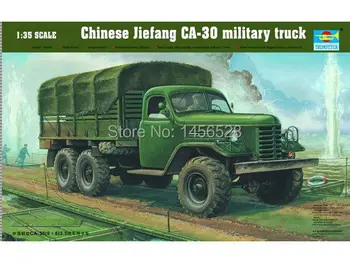 TROMPETÇİ 01002 1/35 Çin Jiefang CA-30 askeri kamyon Montaj Modeli kitleri ölçekli model 3D bulmaca araç modeli