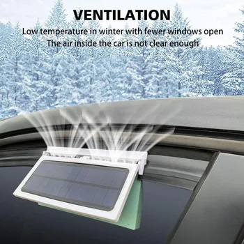 Yaz araba fanı Güneş Enerjili egzoz fanı Araba Oto Havalandırma Soğutma Sistemi Radyatör Araba İç Enerji Tasarrufu Soğutucu