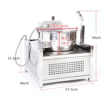 Masaüstü Karamel Tatlı patlamış mısır makineleri ticari aperatif Pop su ısıtıcısı mısır üretimi