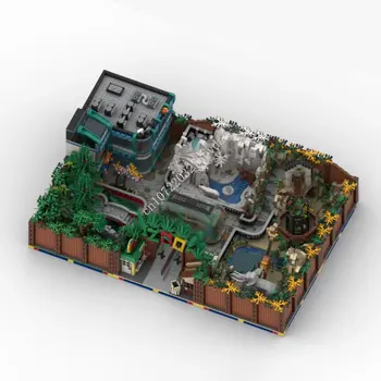8363 ADET MOC Modüler Komple hayvanat bahçesi Şehir Sokak görünümü Yapı Taşları Modeli Teknik Tuğla Seti DIY Montaj Çocuk Bulmaca Oyuncaklar Hediyeler