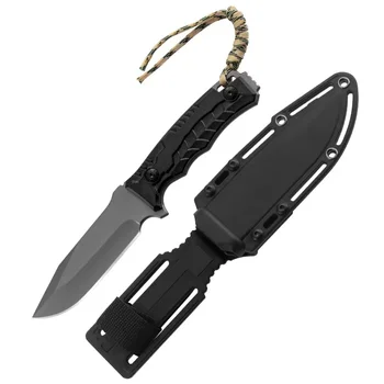 taktik Düz bıçak Tam bıçak çok amaçlı kamp bıçağı Orman av bıçağı EDC çakı hayatta kalma bıçağı
