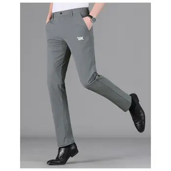 İlkbahar / Yaz erkek Golf Pantolon Yüksek Kaliteli erkek Buz İpek Elastik Pantolon Golf Giyim gündelik erkek pantolonları
