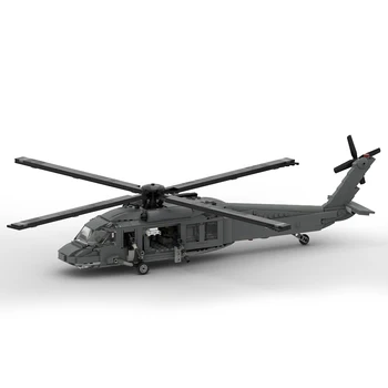 Yetkili MOC-29506 Sikorsky UH-60 Siyah Şahin Modeli Askeri Temalı oyuncak inşaat blokları Seti (810 ADET)