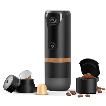 Taşınabilir Mini kapsül kahve makinesi italyan ev açık araba ısıtmalı yarı otomatik Espresso