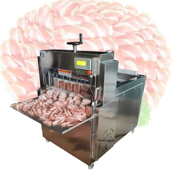 Dondurulmuş et dilimleyicisi Ticari Paslanmaz Çelik Koyun Eti Rulo Dilimleme metal kesme makinesi
