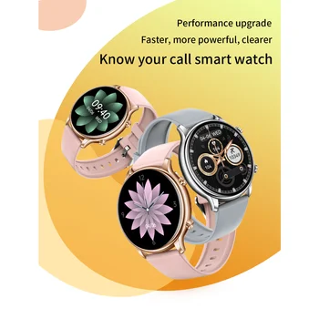 Y66 akıllı saatler Yüksek çözünürlüklü Kalp Hızı Sıcaklık İzleme Bilezik 1.32 inç Yuvarlak Ekran Bluetooth Çağrı Smartwatch
