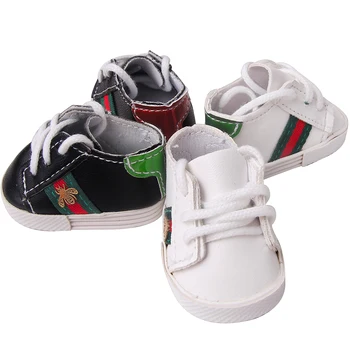 5.5 cm PU Bebek Ayakkabı Sneakers Tuval 1/6 Kawaii Deri Yay Ayakkabı Botları 14 İnç Bebek ve BJD 20cm Pamuklu Bebek Ayakkabı Aksesuarları