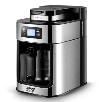 1.2 L Cafe Amerikan Damla Kahve Makinesi LCD ısı koruma Çekirdeği Değirmeni Ev Taze Taşlama Kahve Makinesi