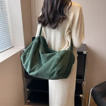 CGCBAG 2023 Yeni Büyük Kapasiteli kadın askılı çanta Rahat Kadife Alışveriş omuzdan askili çanta Moda Basit Kadın Tasarımcı Tote Çanta