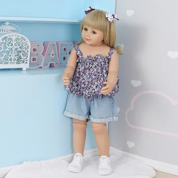 87cm Silikon Kız Büyük Bebek Bebek Simülasyon Bebek Büyük Alışveriş Merkezi çocuk giyim Modeli Yaratıcı Dekorasyon