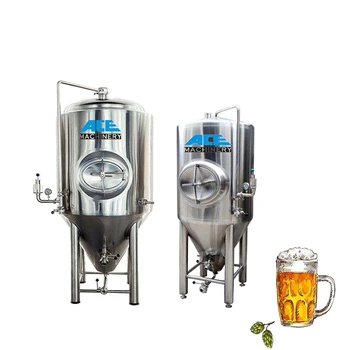 300L 500L 7BBL 10BBL 1000L 1500L 2000L 3000L 30BBL silindir konik bira fermentör soğutma ceketi ile bira ekipmanı