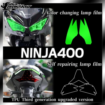 Kawasaki NİNJA400 Ninja400 TPU şeffaf far filmi füme siyah kuyruk işık filmi koruyucu film anti scratch