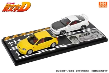 Modelleyicinin 1: 64 sakai ıntegra HONDA DC2 Daiki Ninomiya EK9 2 araç seti Model Araba