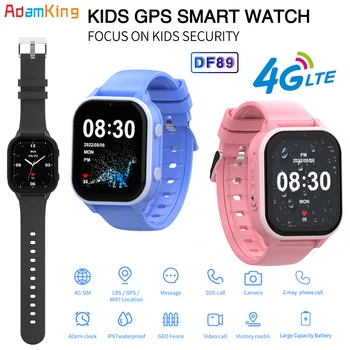 4G akıllı saatler Çocuklar SOS Çağrı Video HD Kamera GPS Wifi LBS Hassas Pozisyon Smartwatch Çocuklar İçin Su Geçirmez IOS Android İçin