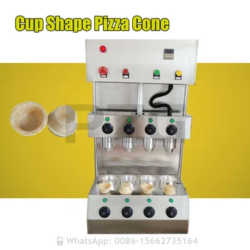 Profesyonel 4 Kalıpları Aperatif Yiyecek Pizza Koni Pizza Fincan Şekli Pizza Koni Şekillendirme Makineleri