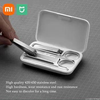 Xiaomi Mijia 5 Adet Taşınabilir Tırnak Ayak Tırnağı Manikür Pedikür Manyetik Emme Paslanmaz Çelik Tırnak Makası Seti