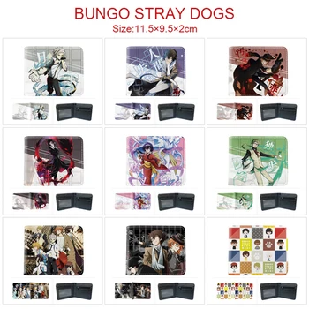 Anime Bungo Sokak Köpekleri Cüzdan Osamu Dazai Nakajima bozuk para cüzdanı Kısa PU Deri Cüzdan Seyahat KİMLİK Kredi Kartı Paketi cüzdan B