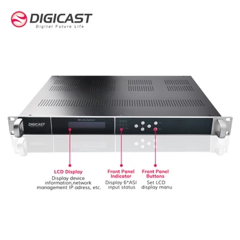 DMB - 24E CATV IP 32 Modülatör Modülleri Tasarımı 3 Veri GiGE Portu UDP RTP-16 ISDB T Modülatörü