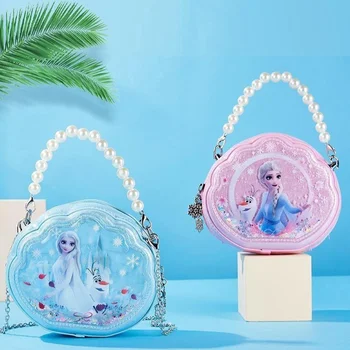 2023 Yeni Disney Dondurulmuş 2 Elsa Anna Prenses çocuk Oyuncakları omuzdan askili çanta Kız Sofya Prenses Bebek Çantası Çocuk Moda Alışveriş