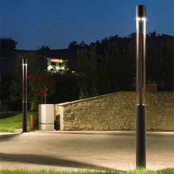 Açık avlu lambası Bahçe Villa yüksek kutuplu lamba peyzaj fener direği Park LED Su Geçirmez aydınlatma sokak lambası 85-265V