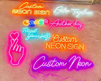Özel Neon ışıkları LED adı dükkanı Logo lamba mağaza kulübü oyun odası duvar ev dekor doğum günü partisi restoran çiçek Faceplate