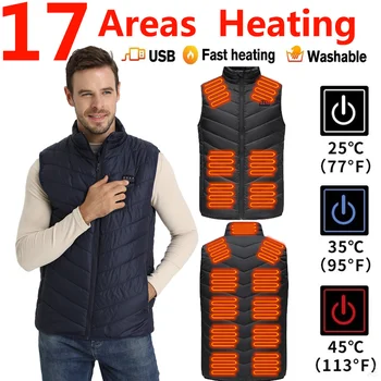 Elektrikli ısıtma Yelek ısıtmalı şişme ceket Erkek Isıtmalı Yelek Erkekler Kadınlar usb Isıtmalı Ceket Erkekler Isıtmalı Vücut İsıtıcı Giyim Veste 발열조끼