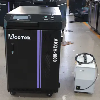 AccTek 2000W 3000W Taşınabilir Lazer Pas Sökücü Toz Eski Boya Temizleyici El Fiber Kaynak kesme Makinesi 3İN1