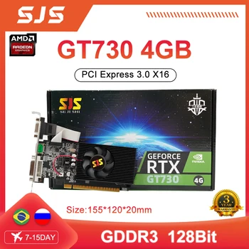 SJS GT 730 4gb Ekran Kartı Nvıdıa Grafik Kartı GT730 GPU Placa de Video 4gb Ekran Kartı