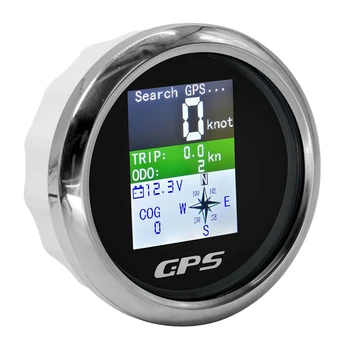 85mm Akıllı GPS Kilometre Su Geçirmez TFT Ekran Dijital Takometre Kilometre Sayacı GPS Anten ile Araba Tekne Motosiklet için