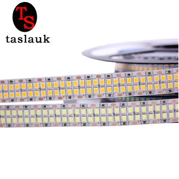 1/2/3/4/5 M LED Şerit 2835 240 LEDs/m 480 LEDs / m DC12V Yüksek Parlaklık 2835 Esnek LED ışık Sıcak Beyaz / Beyaz 5 m / grup