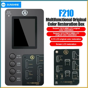 Yeni DL F210 MultifunctionTrue Ton Kurtarma Programcı İçin iPhone 8-14 / mini LCD Orijinal Kopya Ekran Orijinal Renk Kurtarma