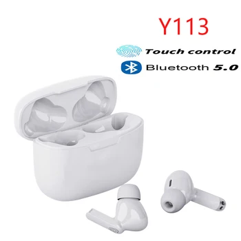 Y113 Pro TWS Kablosuz Kulaklık 6D Ses Gürültü İptal HİFİ Kulaklık bluetooth 5.0 mini kulaklık Kulaklık Dokunmatik Kontrol PK i7