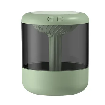 1.2 L Büyük Kapasiteli Hava Nemlendirici Mini Taşınabilir Esansiyel Yağı Difüzör USB Mist Maker için Yatak Odası Ev Yeşil