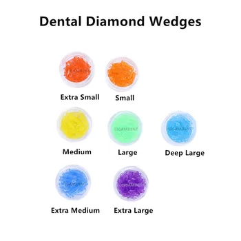 400 Adet dental elmas uç Takozlar Plastik Adaptif İnterdental Diastema Kama Matris Bantları Kesit Konturlu Matrisler Dolum