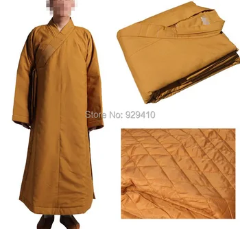 yüksek dereceli zen kış sıcak pamuk keşiş başrahip Budist takım elbise meditasyon dövüş sanatları elbise üniformaları yatıyordu giyim 2 renkler