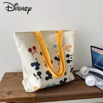 Disney Mickey moda çanta Yüksek Kaliteli Yüksek Kapasiteli kadın askılı omuz çantası Çok Fonksiyonlu Çevre alışveriş çantası